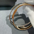 [Imperial] Move Noa Rose Gold Pavé Diamond Bangle Bracelet