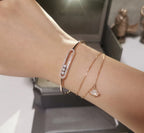 [Imperial] Move Pavé Diamond Bangle Bracelet M