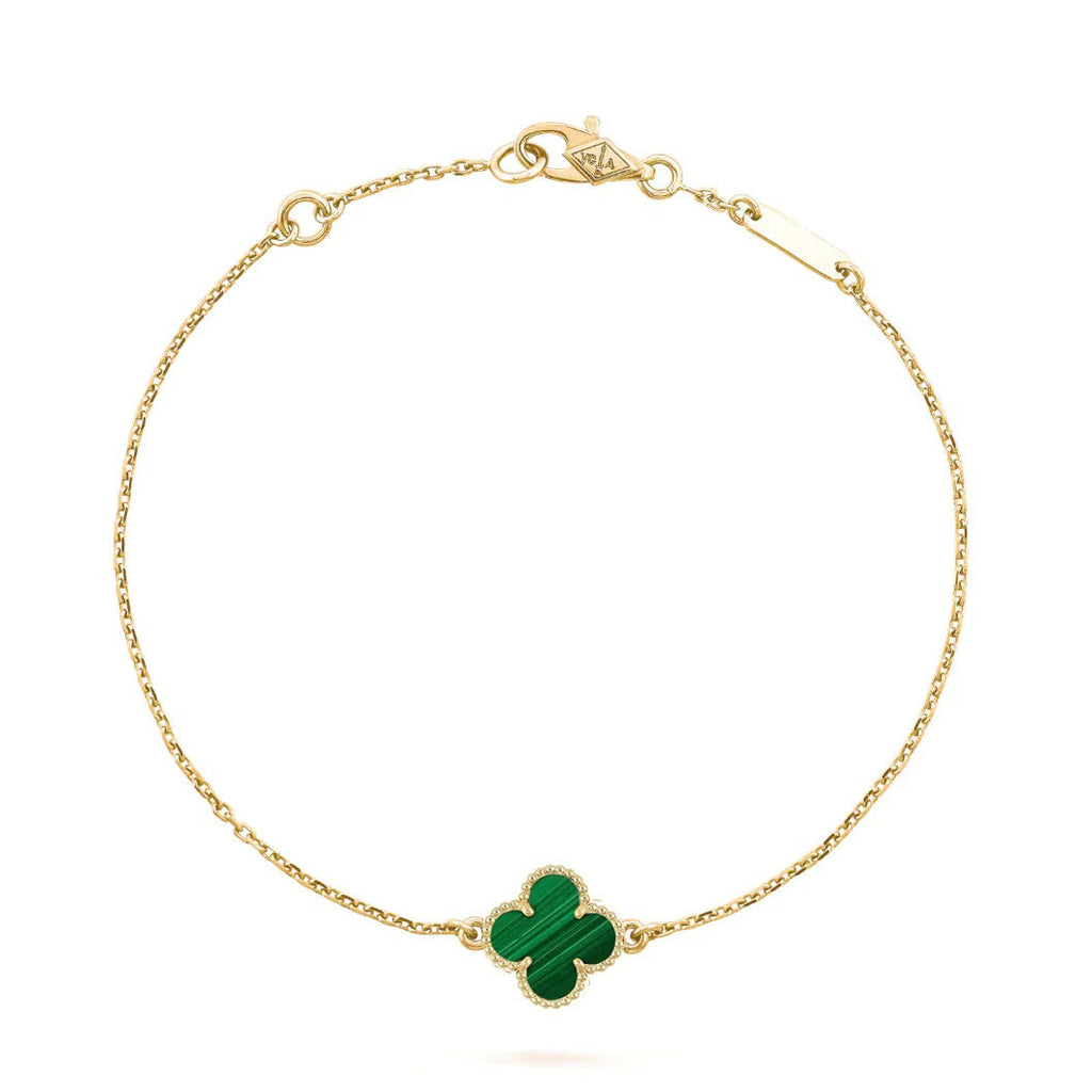 [Imperial] CLOVER BRACELET MALACHITE 1 MOTIF