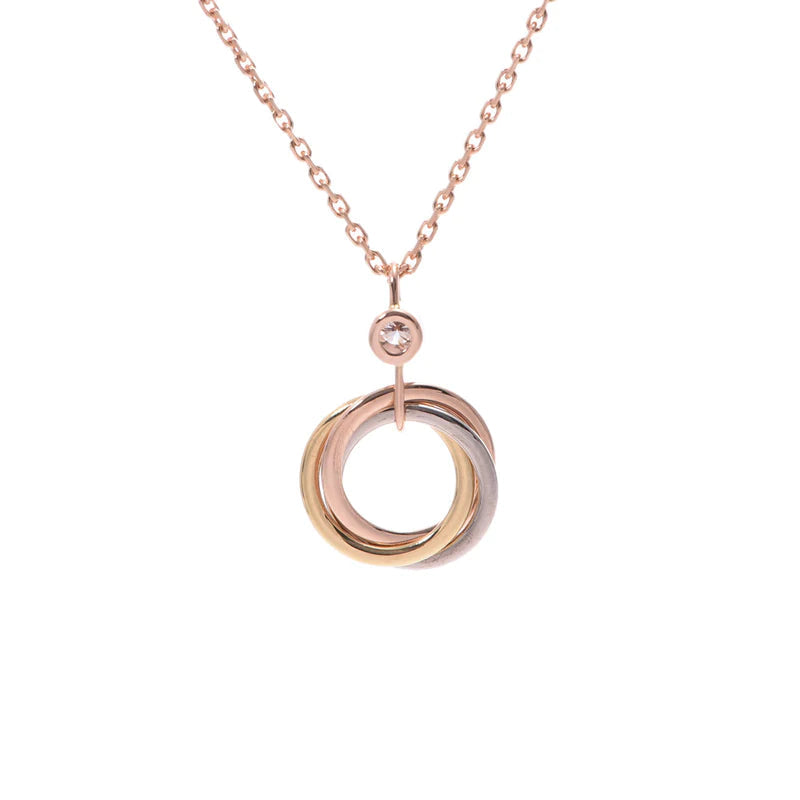 [Imperial] TRINITY SILVER GOLD PINK GOLD NECKLACE
