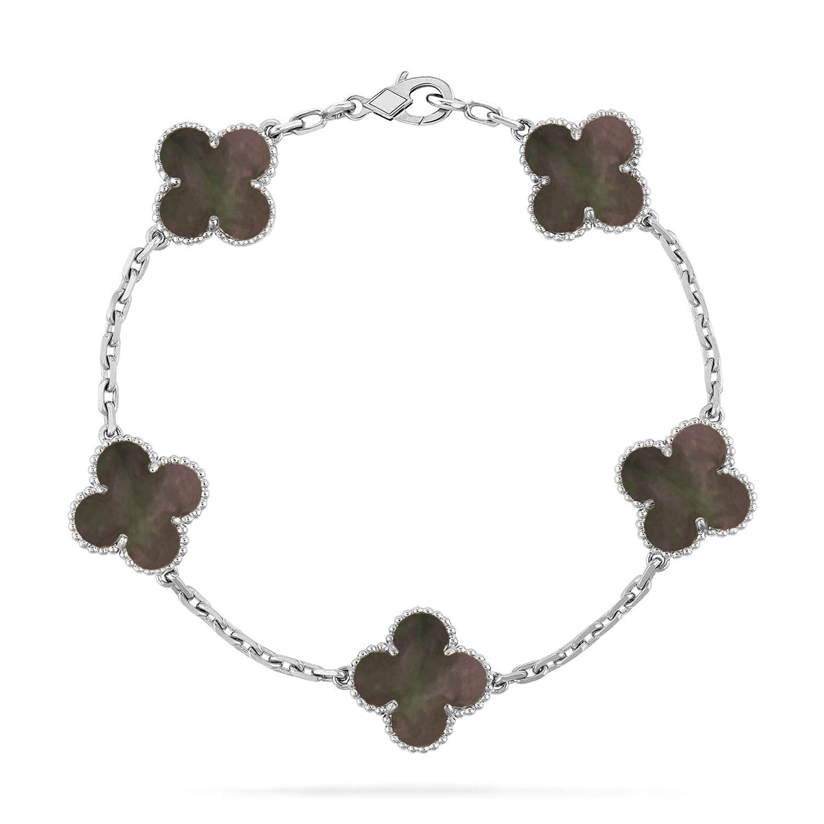 [Imperial]New CLOVER 5 MOTIF GRAY MOP BRACELET COLLECTION