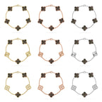 [Imperial]New CLOVER 5 MOTIF GRAY MOP BRACELET COLLECTION