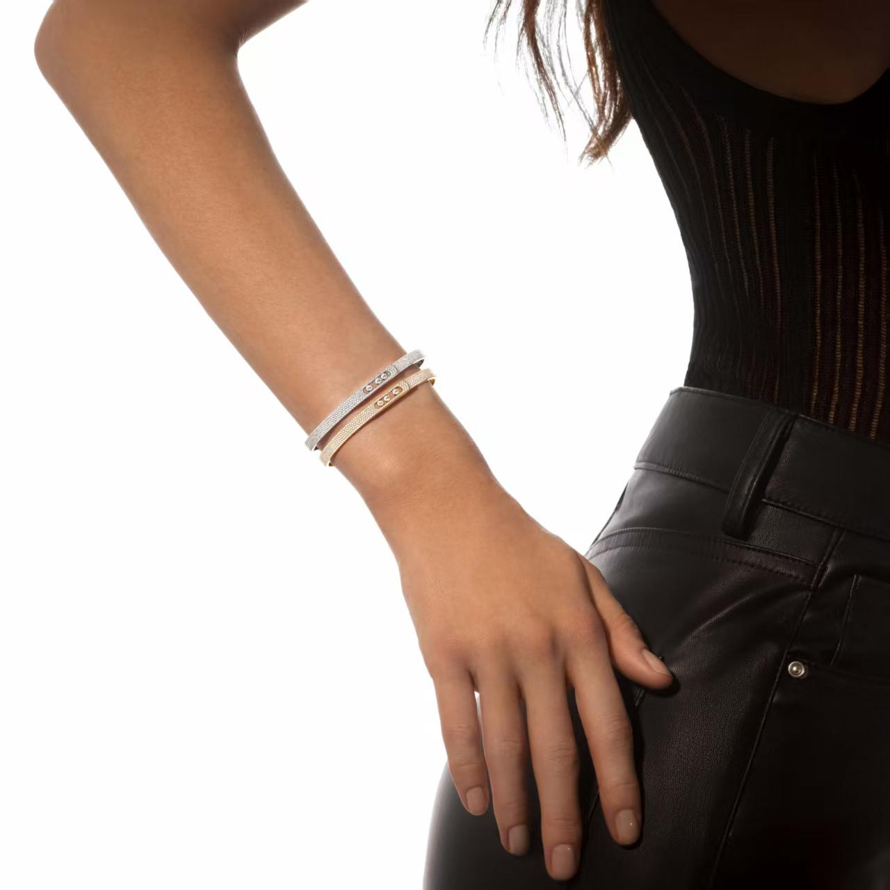 [Imperial] Move Noa Full Pavé Diamond Bangle Bracelet
