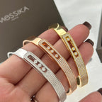 [Imperial] Move Noa Rose Gold Pavé Diamond Bangle Bracelet