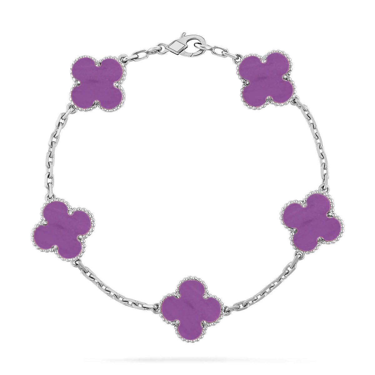 [Imperial]New  CLOVER 5 MOTIF VIOLET BRACELET COLLECTION