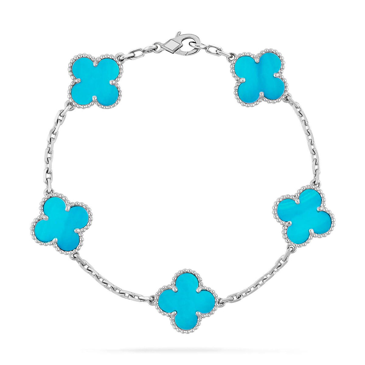 [Imperial]New  CLOVER 5 MOTIF TURQUOISE BRACELET COLLECTION