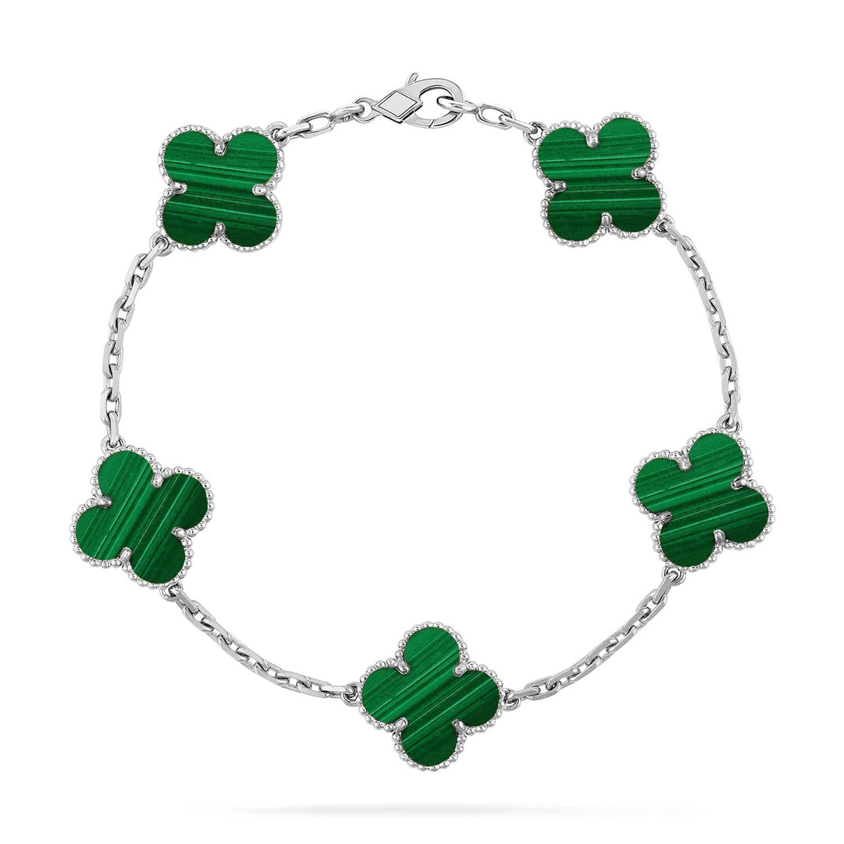 [Imperial]New  CLOVER 5 MOTIF MALACHITE BRACELET COLLECTION