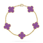[Imperial]New  CLOVER 5 MOTIF VIOLET BRACELET COLLECTION