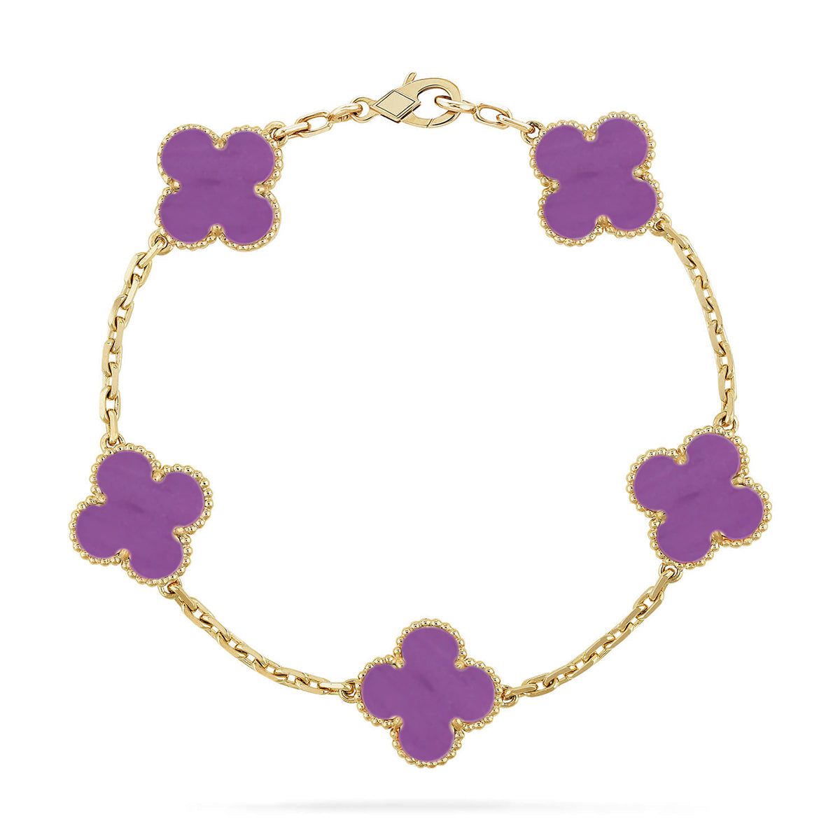 [Imperial]New  CLOVER 5 MOTIF VIOLET BRACELET COLLECTION