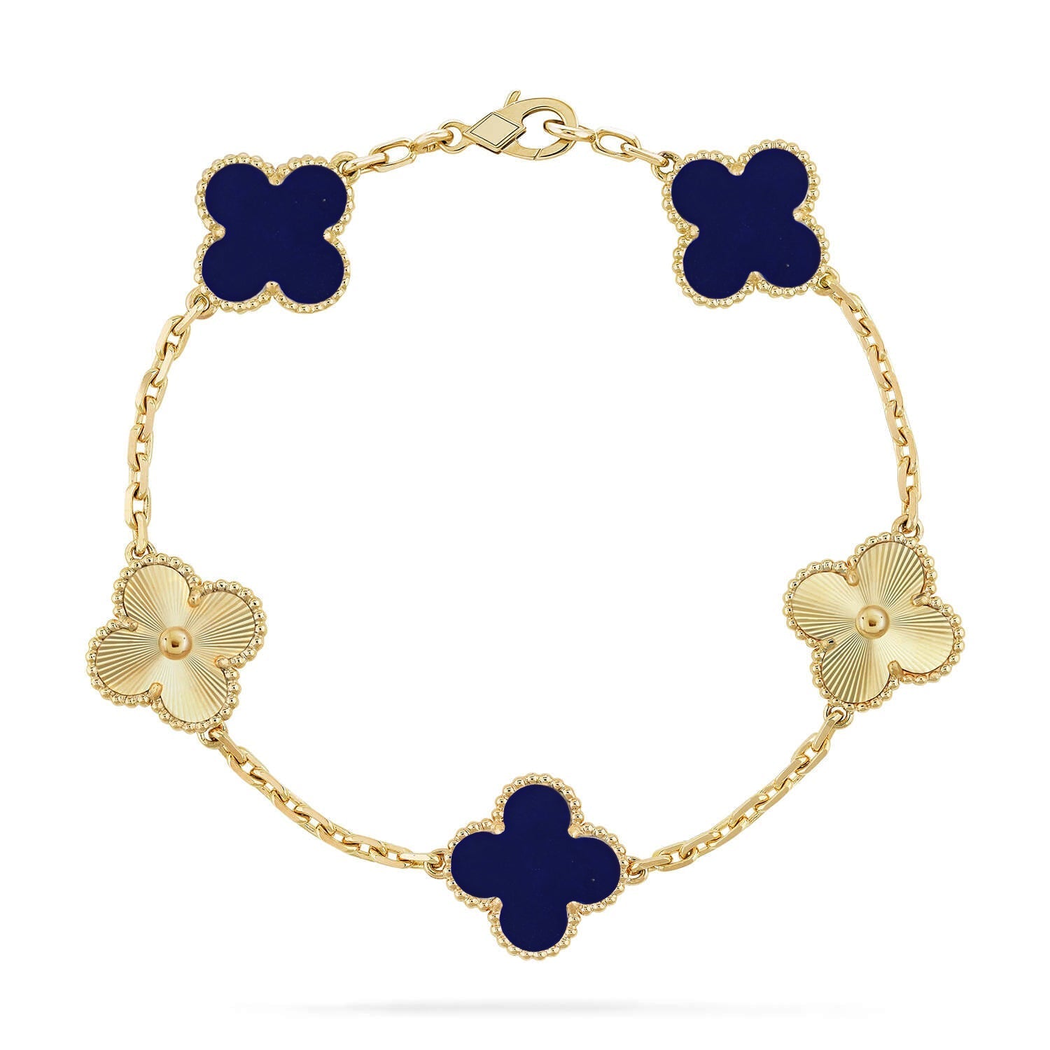 [Imperial]New CLOVER 5 MOTIF LAPIS LAZULI BRACELET COLLECTION