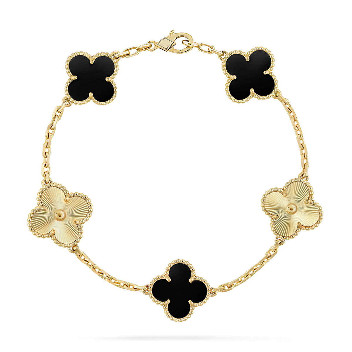 [Imperial]New CLOVER 5 MOTIF ONYXS BRACELET COLLECTION