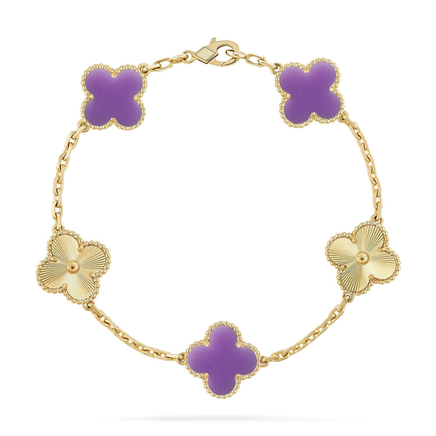 [Imperial]New CLOVER 5 MOTIF LIGHT PURPLE BRACELET COLLECTION