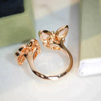 [Imperial] TWIN BUTTERFLY DIAMOND MOP RING