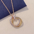 [Imperial] TRINITY NECKLACE GOLD  DIAMONDS