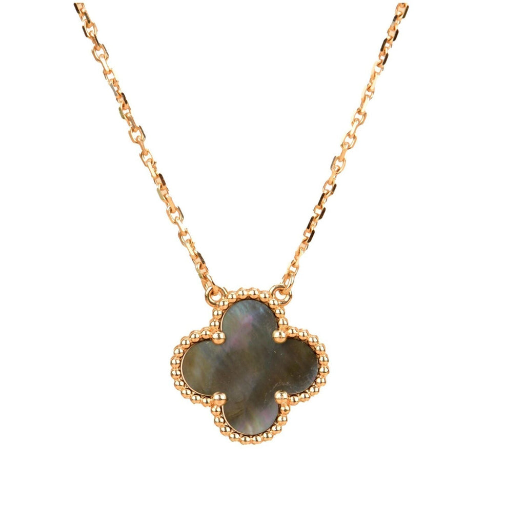 [Imperial] CLOVER 15MM  GRAY MOTHER OF PEARL NECKLACE