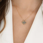 [Imperial] CLOVER 15MM  GRAY MOTHER OF PEARL NECKLACE