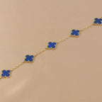 [Imperial]New CLOVER 5 MOTIF BLUE AGATE BRACELET COLLECTION
