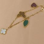 [Imperial] LUCKY SPRING 5 MOTIF GOLD BRACELET
