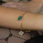 [Imperial] LUCKY SPRING 5 MOTIF GOLD BRACELET