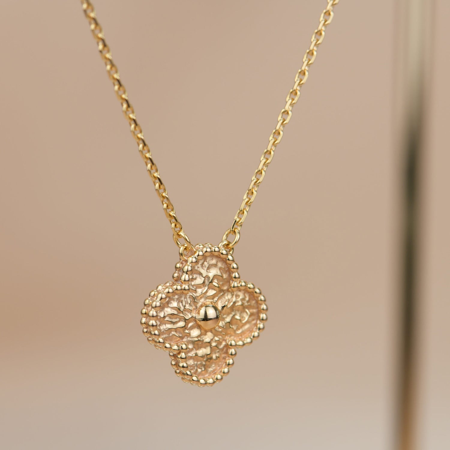 [Imperial] CLOVER 15MM  BRONZING NECKLACE