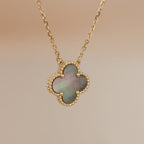 [Imperial] CLOVER 15MM  GRAY MOTHER OF PEARL NECKLACE