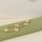 [Imperial]New CLOVER WHITE PEARL MOP 5 MOTIF BRACELET COLLECTION
