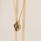 [Imperial] CLOVER 15MM DIAMOND AND MOTHER-OF-GREY NECKLACE