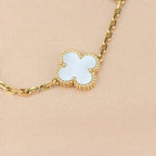 [Imperial]New CLOVER WHITE PEARL MOP 5 MOTIF BRACELET COLLECTION