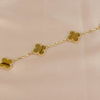 [Imperial]New  CLOVER 5 MOTIFS TIGER EYE BRACELET COLLECTION