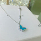 [Imperial] BUTTERFLY TURQUOISE BUTTERFLY BRACELET SILVER