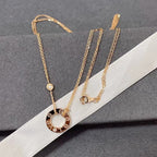 [Imperial] LOVE NECKLACE 16MM 2 DIAMONDS