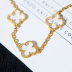 [Imperial]New CLOVER 5 MOTIF ROCK CRYSTAL BRACELET