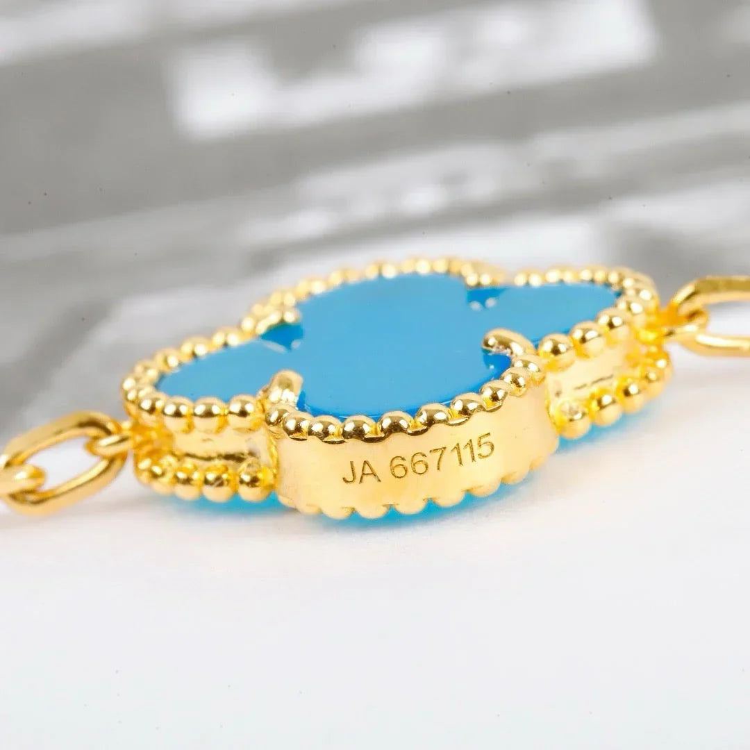 [Imperial]New  CLOVER 5 MOTIF TURQUOISE BRACELET COLLECTION