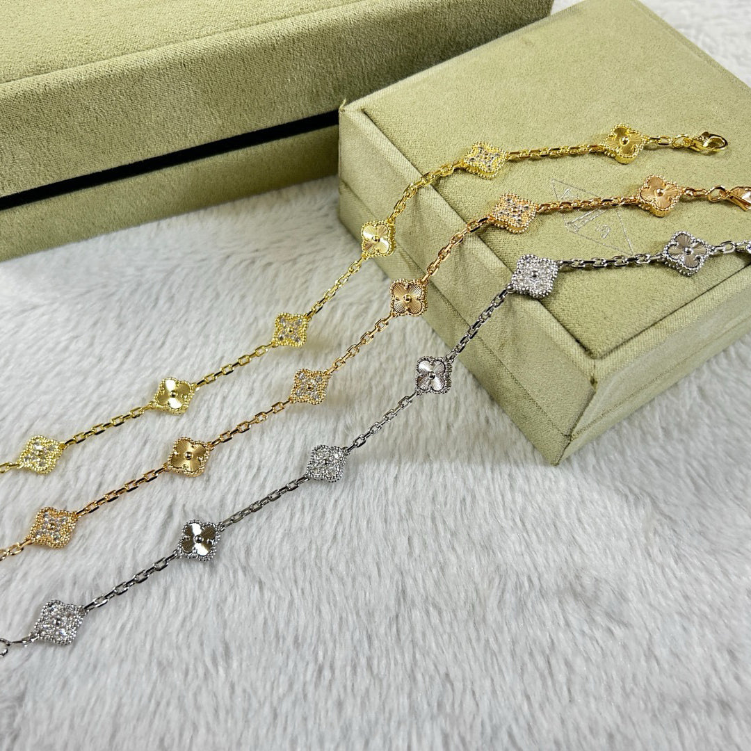 [Imperial]CLOVER 6 MOTIF DIAMOND LASER BRACELET