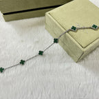 [Imperial]CLOVER 6 MOTIF MALACHITE BRACELET