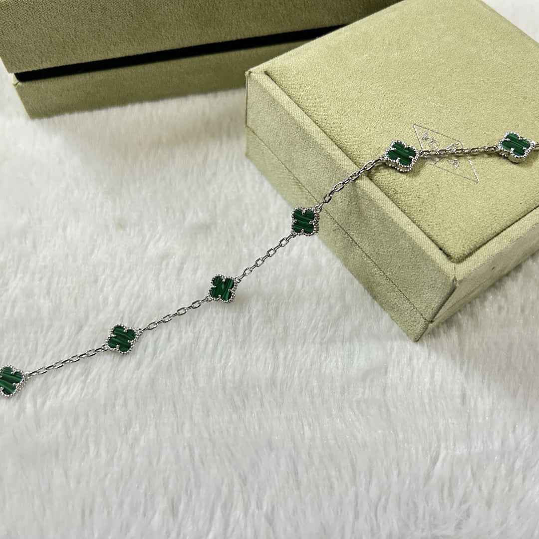 [Imperial]CLOVER 6 MOTIF MALACHITE BRACELET
