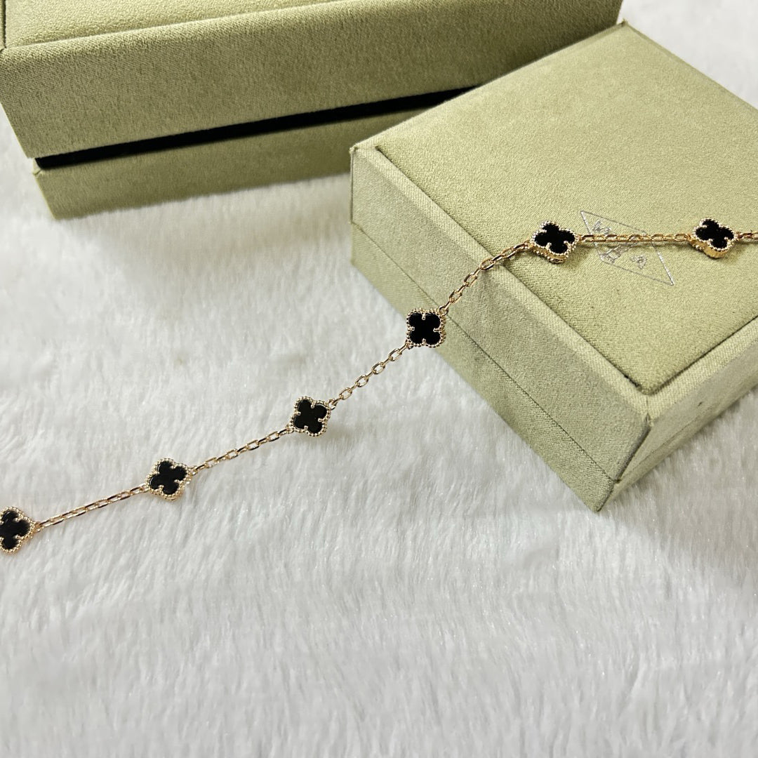 [Imperial]CLOVER 6 MOTIF  ONYXS BRACELET