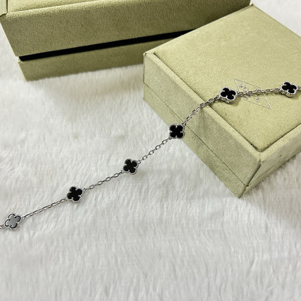 [Imperial]CLOVER 6 MOTIF  ONYXS BRACELET