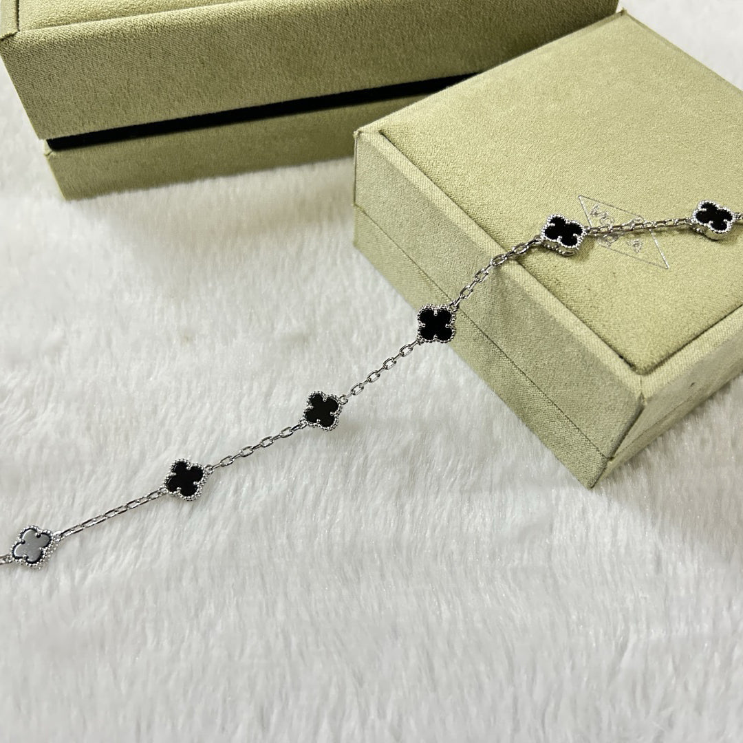 [Imperial]CLOVER 6 MOTIF  ONYXS BRACELET