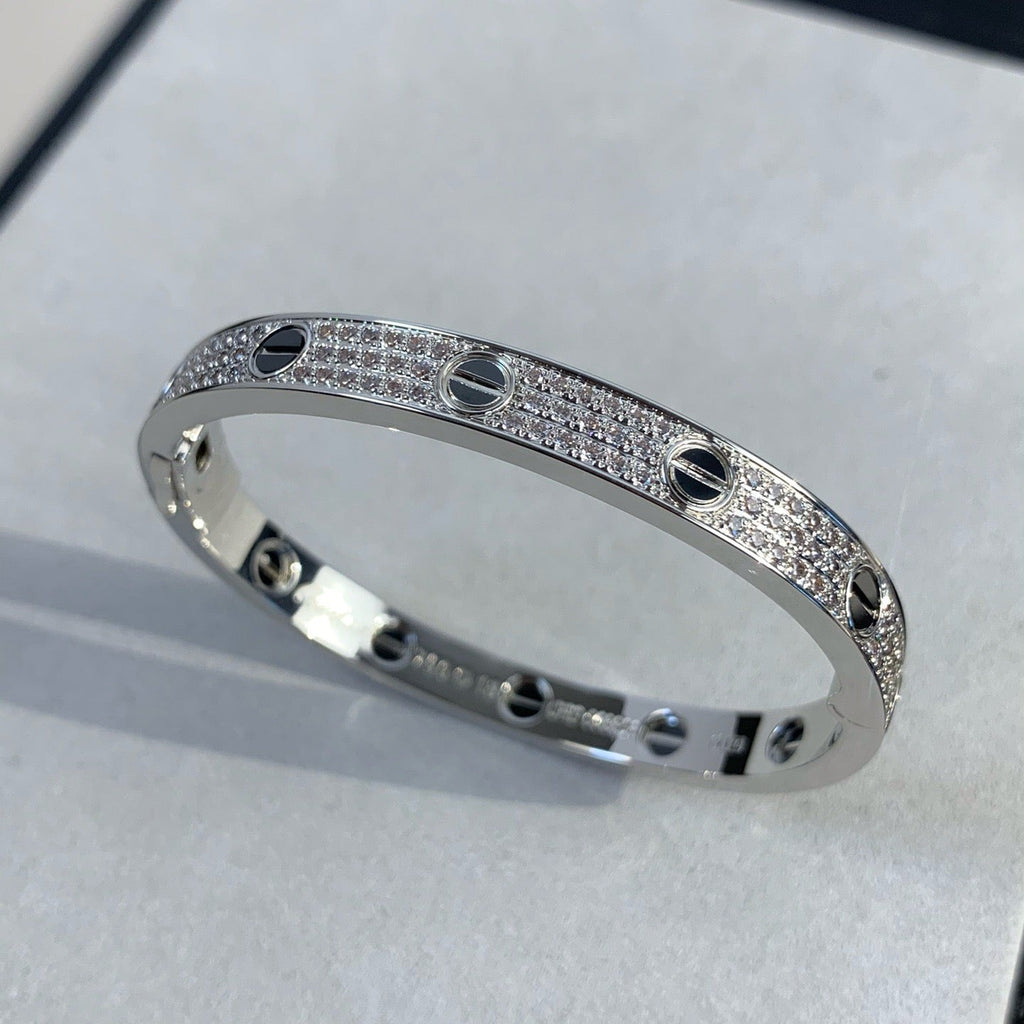 [Imperial] LOVE BRACELET 6.1MM DIAMOND-PAVED CERAMIC