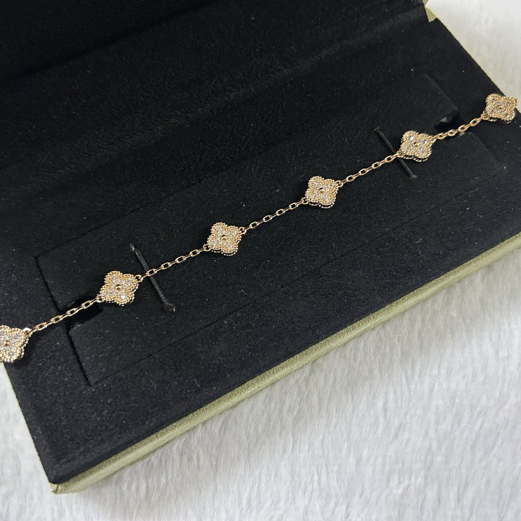 [Imperial]New CLOVER 6 MOTIF DIAMOND BRACELET
