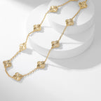 [Imperial] CLOVER 10 MOTIFS LASER NECKLACE