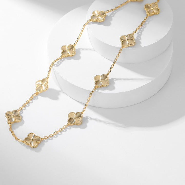 [Imperial] CLOVER 10 MOTIFS LASER NECKLACE