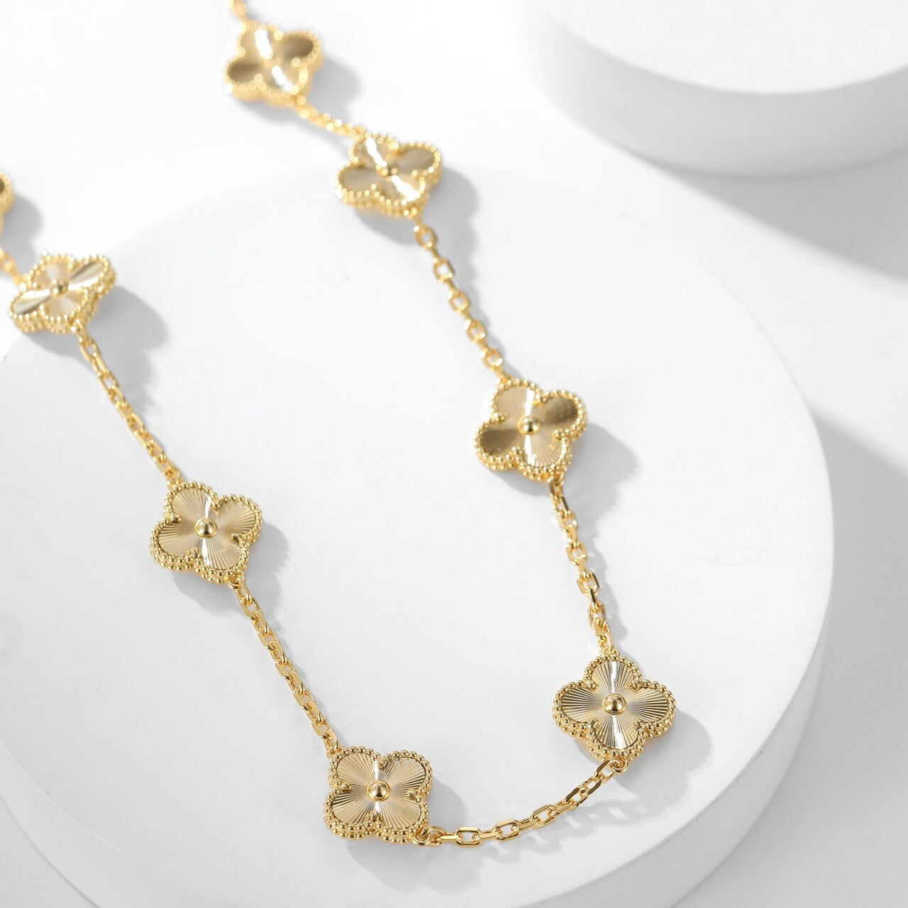 [Imperial] CLOVER 10 MOTIFS LASER NECKLACE