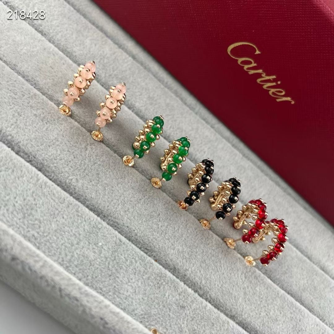 [Imperial] NEW COLORED GEMSTONE COLLECTION SMALL HOOP EARRINGS