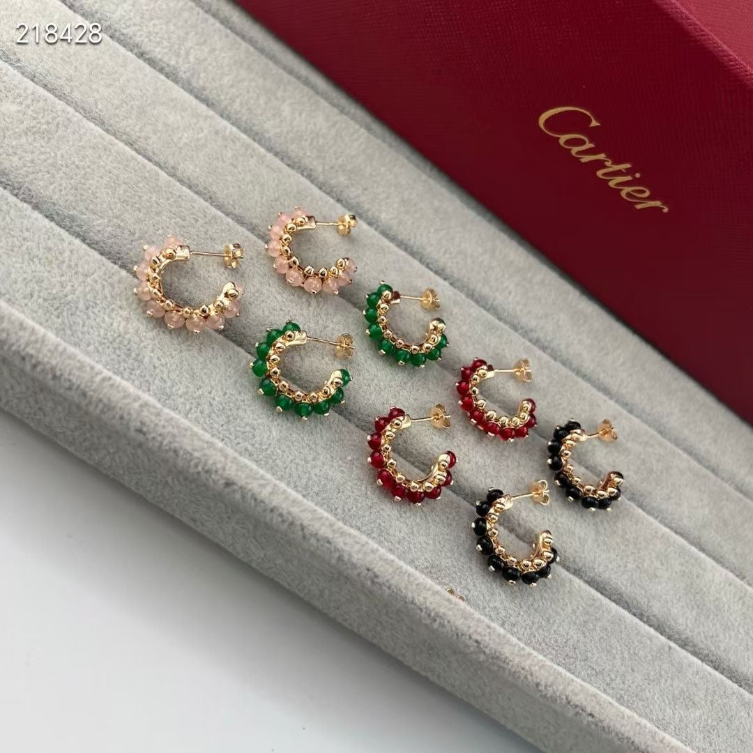 [Imperial] NEW COLORED GEMSTONE COLLECTION SMALL HOOP EARRINGS