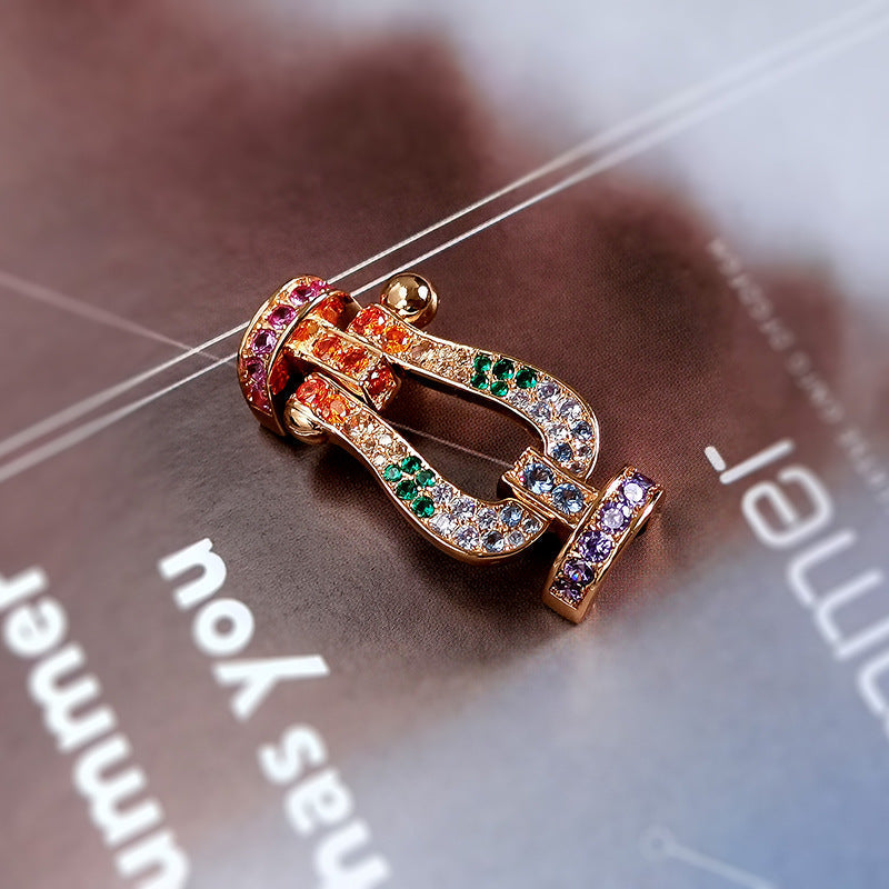 [Imperial] FORCE LARGE HORSESHOE  COLORED DIAMOND BRACELET ROSE GOLD