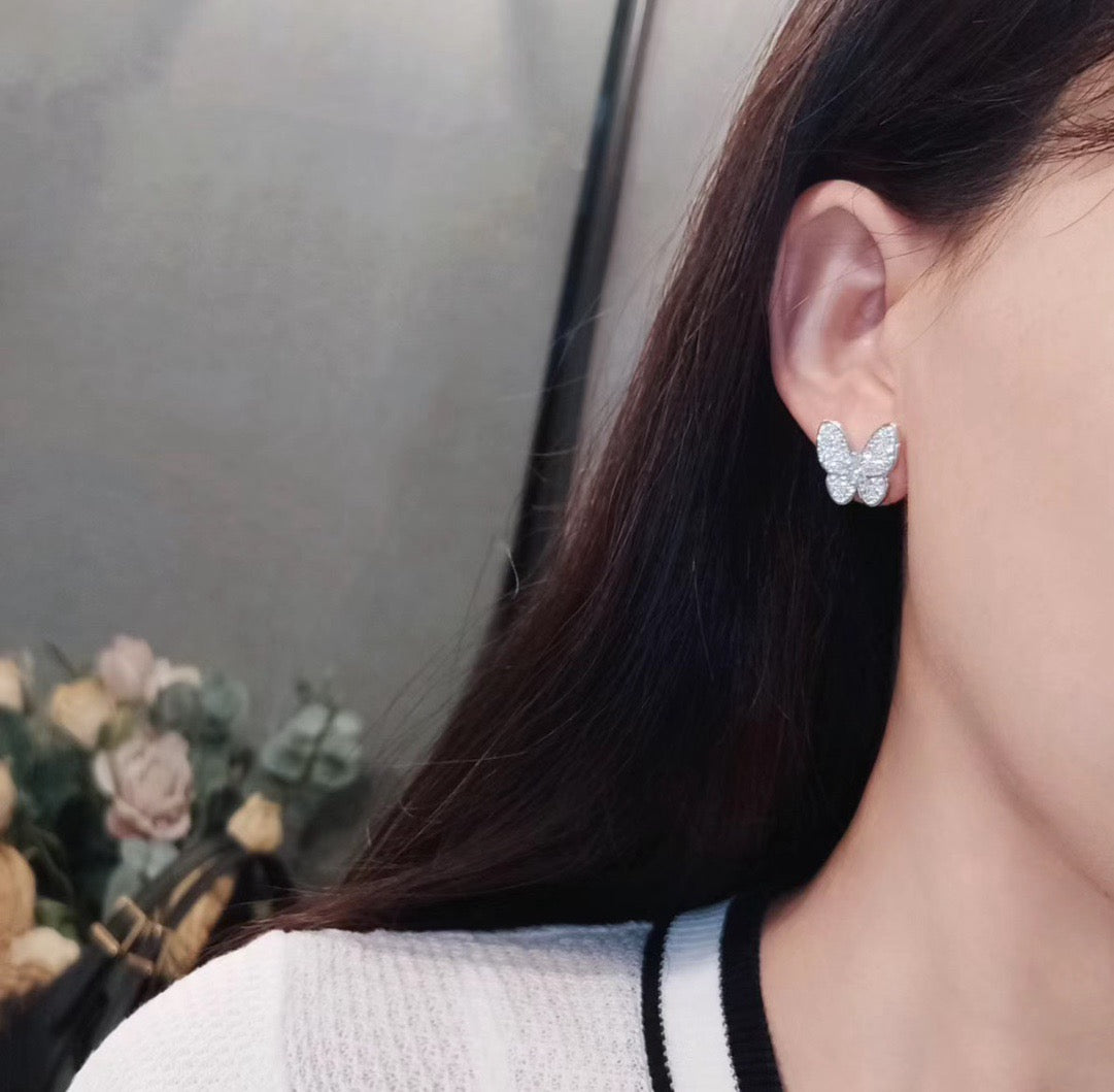 [Imperial] BUTTERFLY ALL DIAMOND EARRINGS