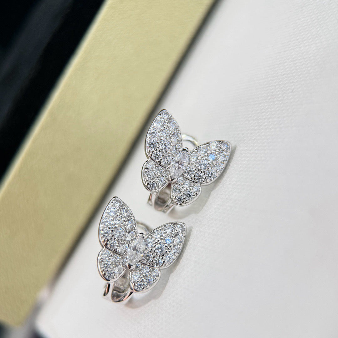 [Imperial] BUTTERFLY ALL DIAMOND EARRINGS