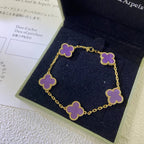 [Imperial]New  CLOVER 5 MOTIF VIOLET BRACELET COLLECTION